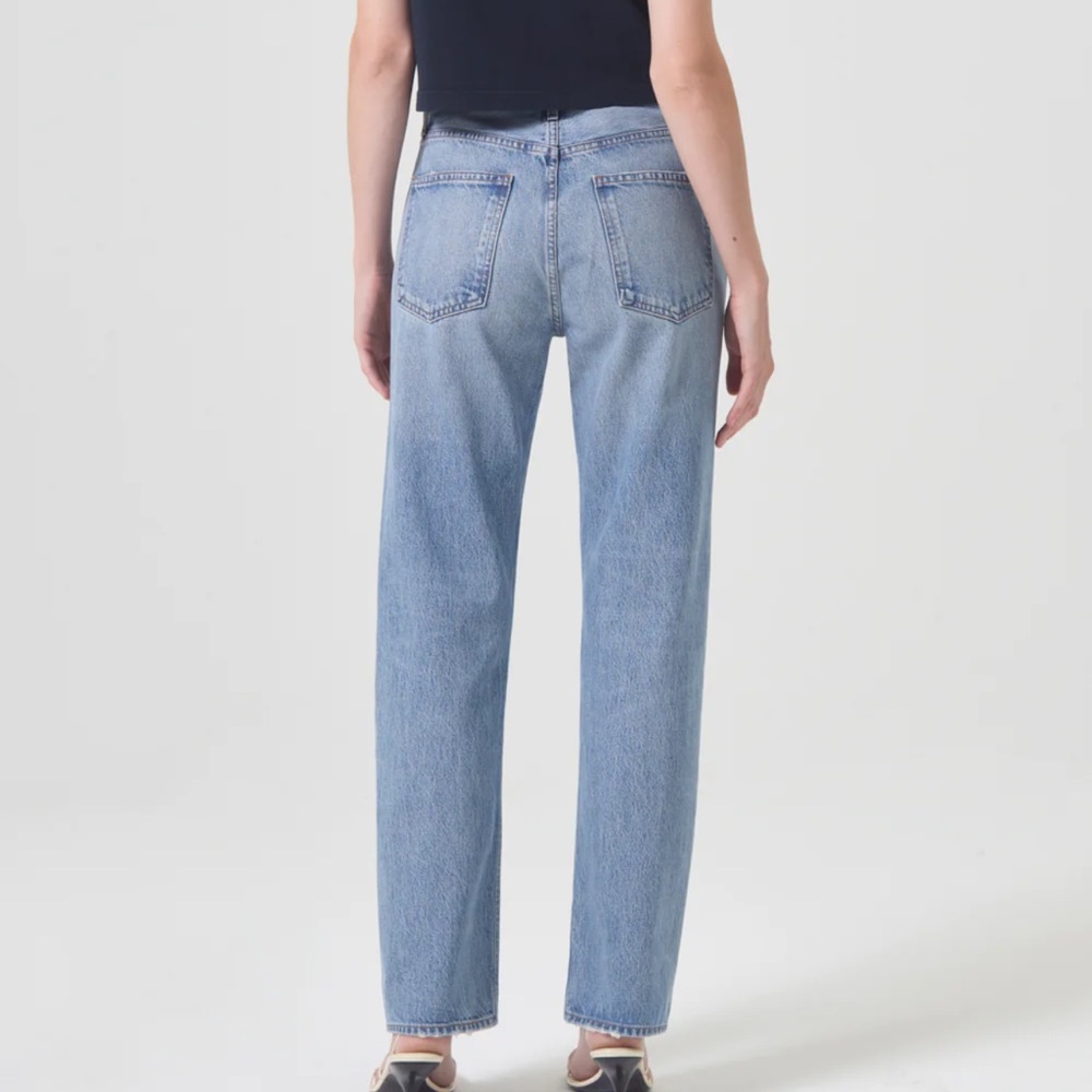 Agolde Light Blue Straight Leg Jeans